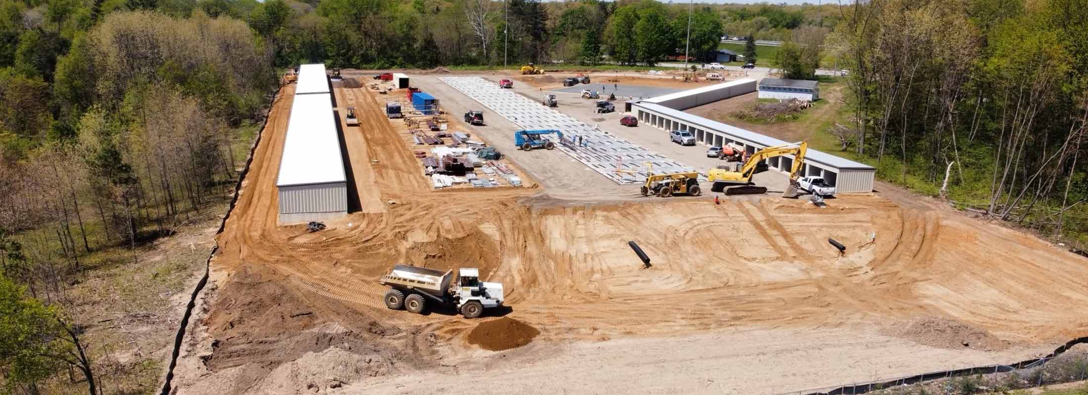 McCollough Scholten Construction Jobsite from Drone